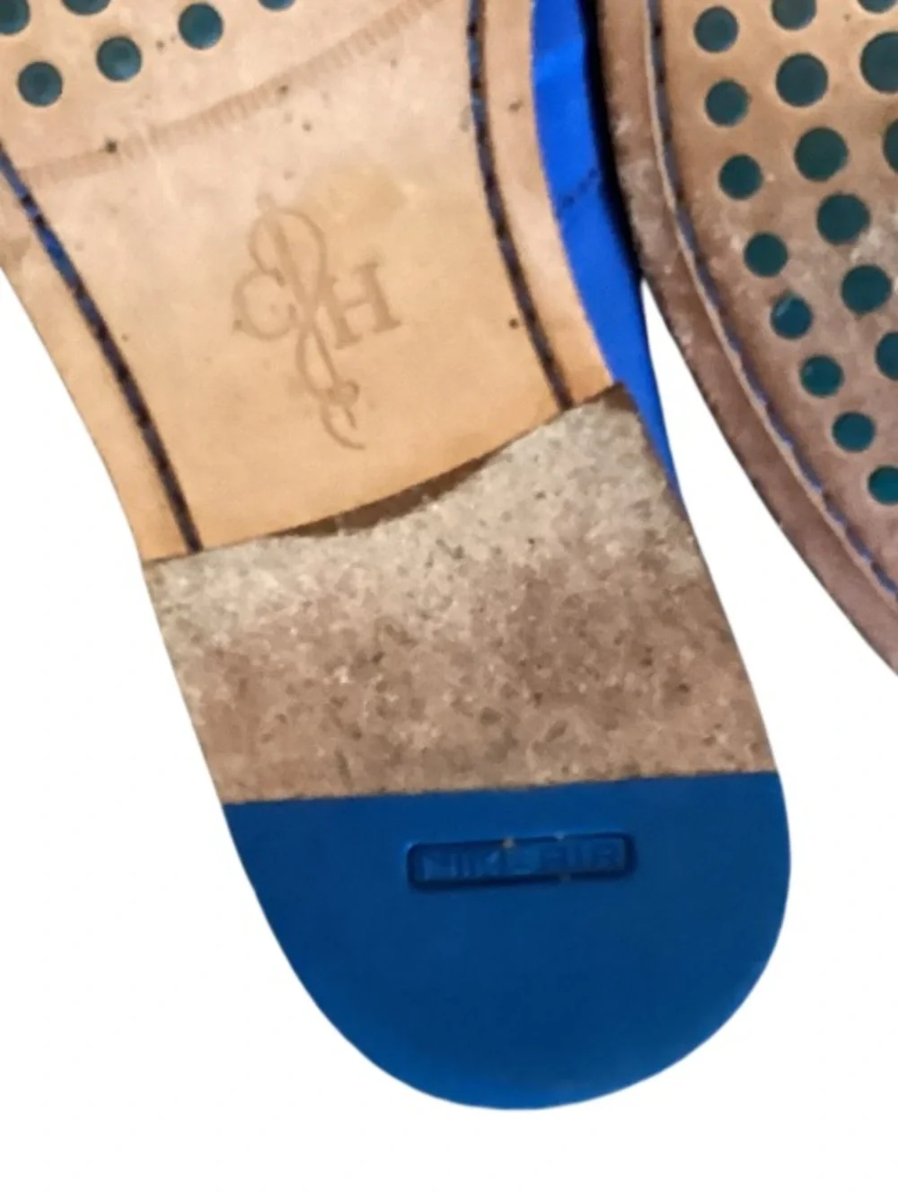 Cole Haan Nike Air Men's Vibrant Blue Leather Penny Loafers 9.5